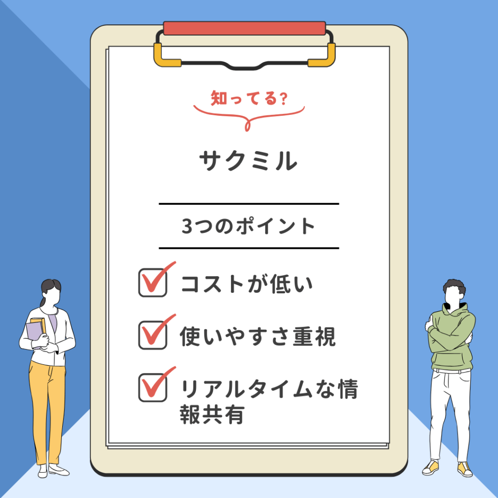 サクミルのポイント3つ
