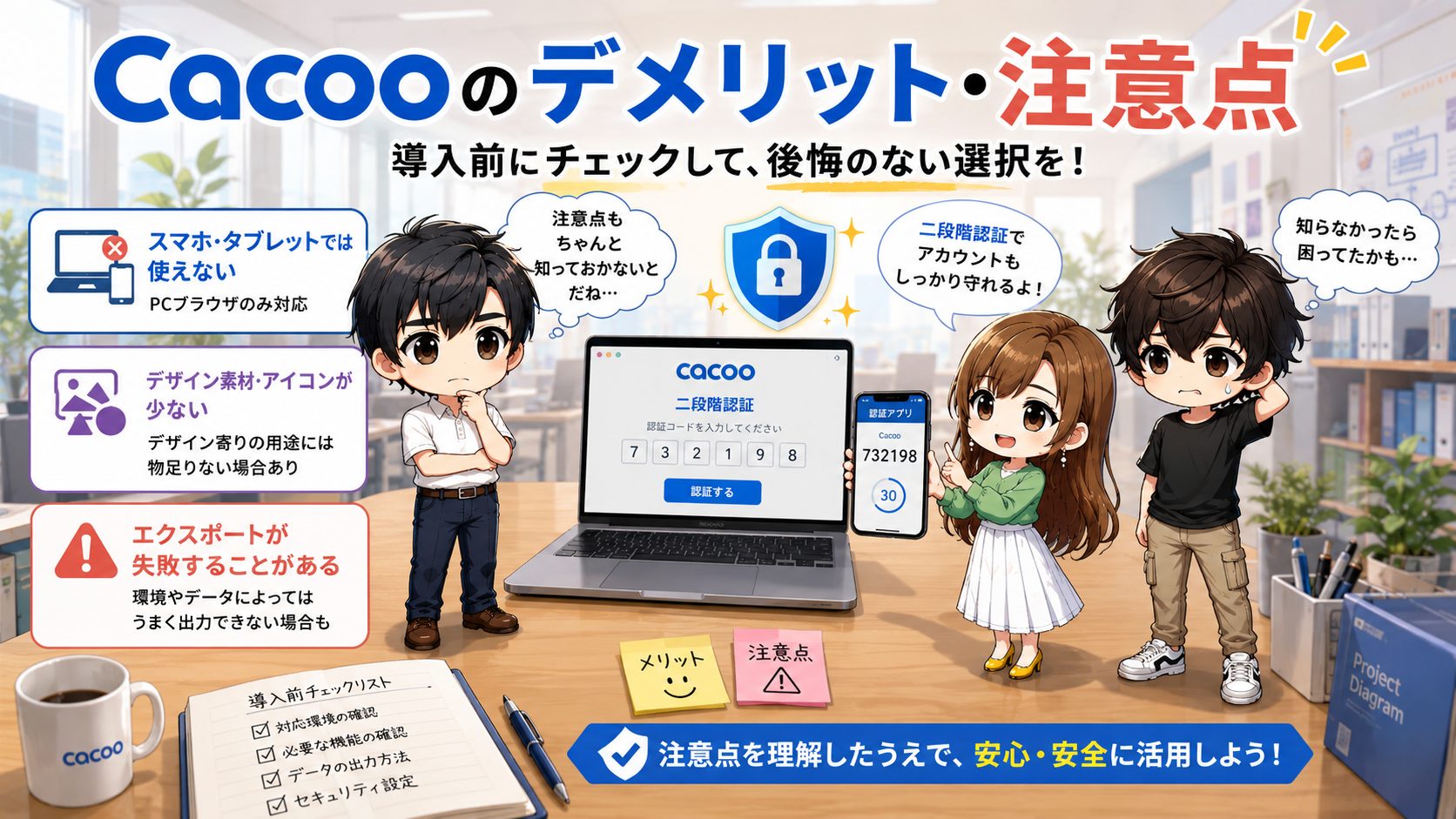 Cacooのデメリット・注意点