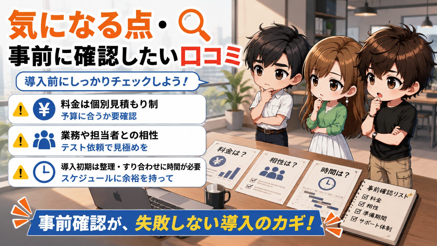 気になる点・事前に確認したい口コミ